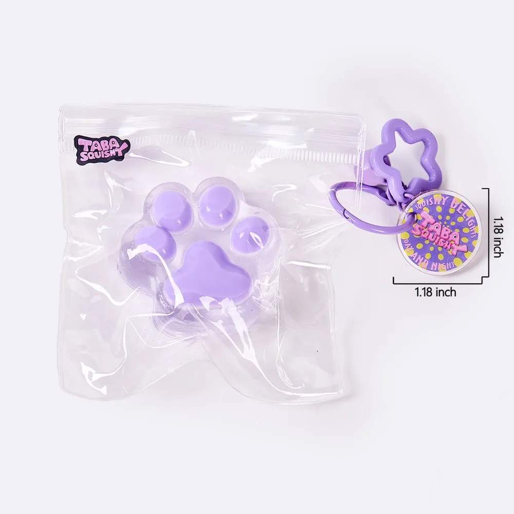62g Transparent-purple Paw Taba Squishy — photo 6