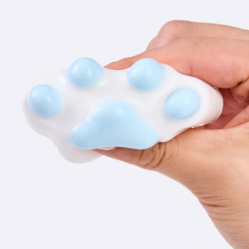 62g White-blue Paw Taba Squishy — photo 2