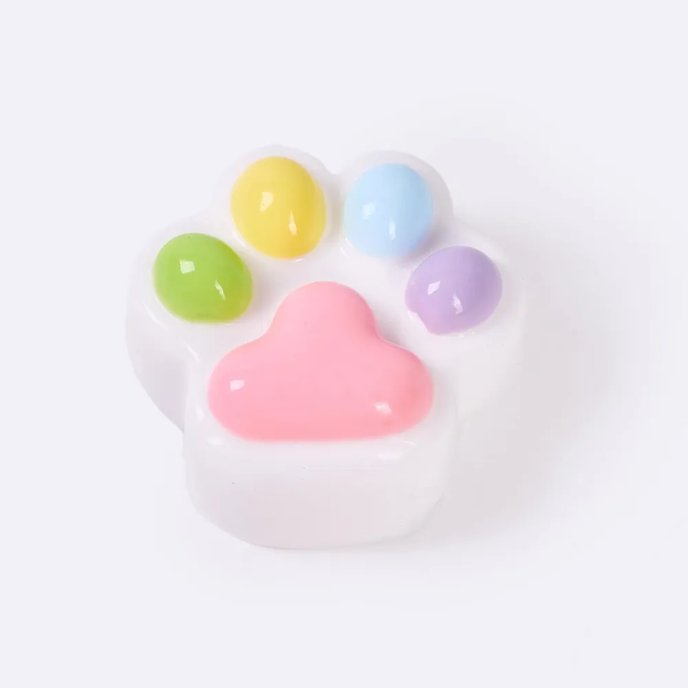 62g White-colorful Paw Taba Squishy