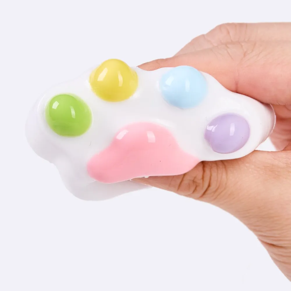 62g White-colorful Paw Taba Squishy — photo 3