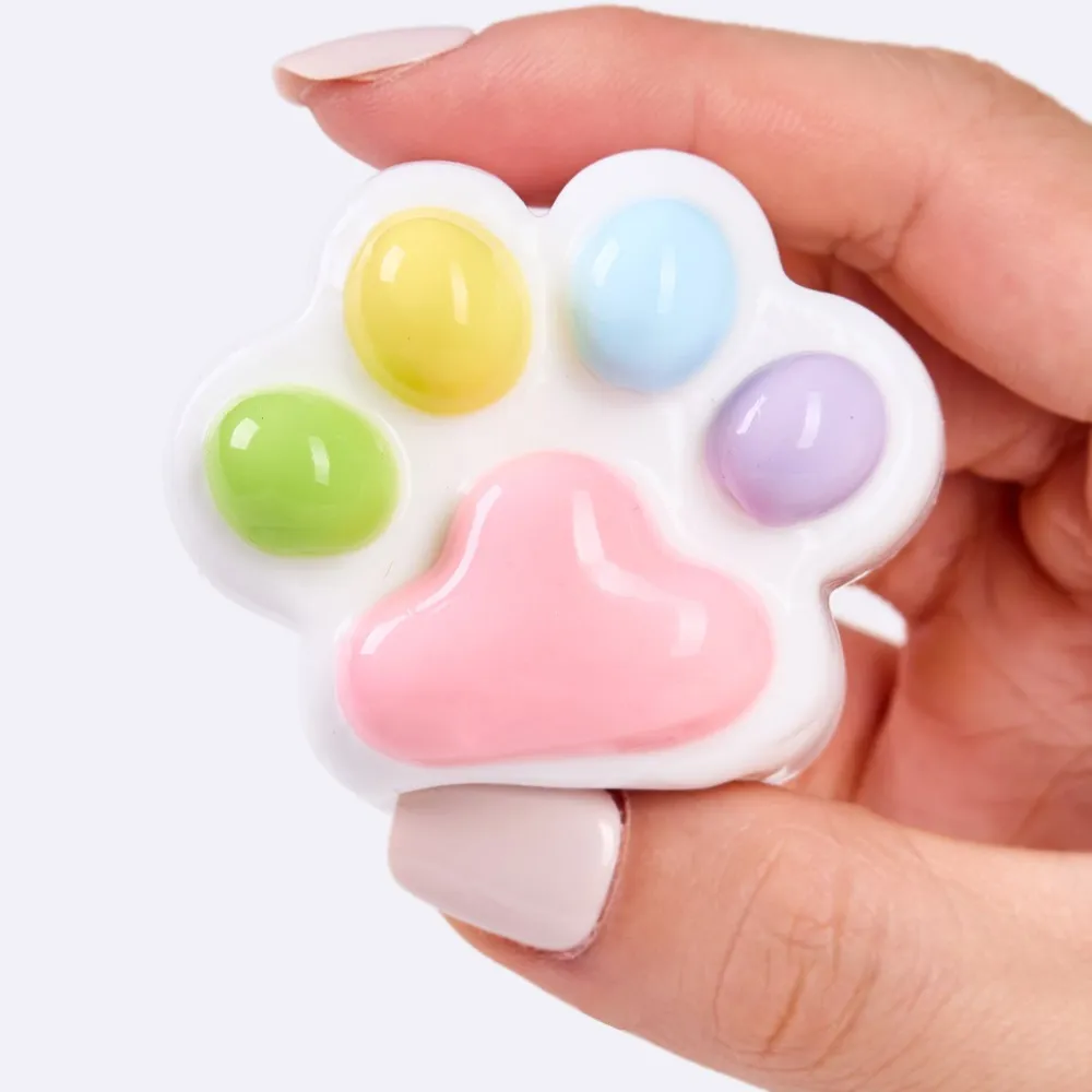 62g White-colorful Paw Taba Squishy — photo 4
