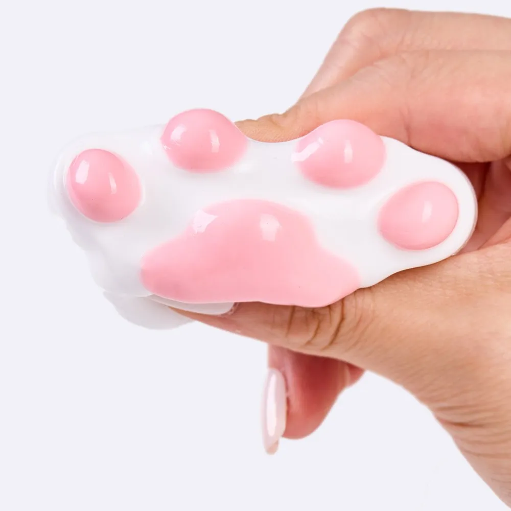 62g White-pink Paw Taba Squishy — photo 2