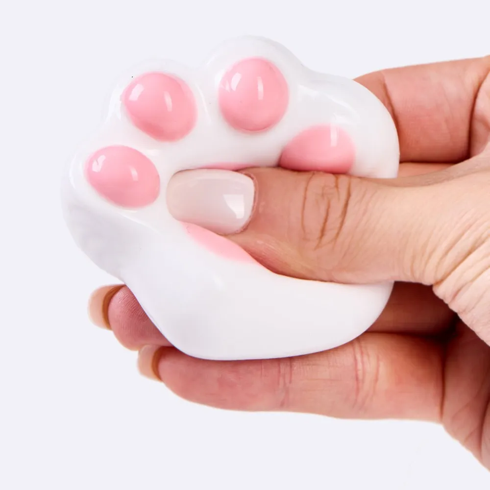 62g White-pink Paw Taba Squishy — photo 3