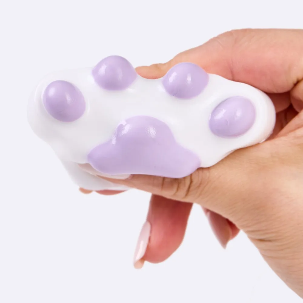 62g White-purple Paw Taba Squishy — photo 5