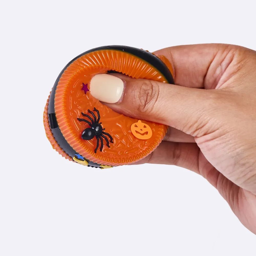 65g Orange-black Sandwich Cookie Taba Squishy — photo 4