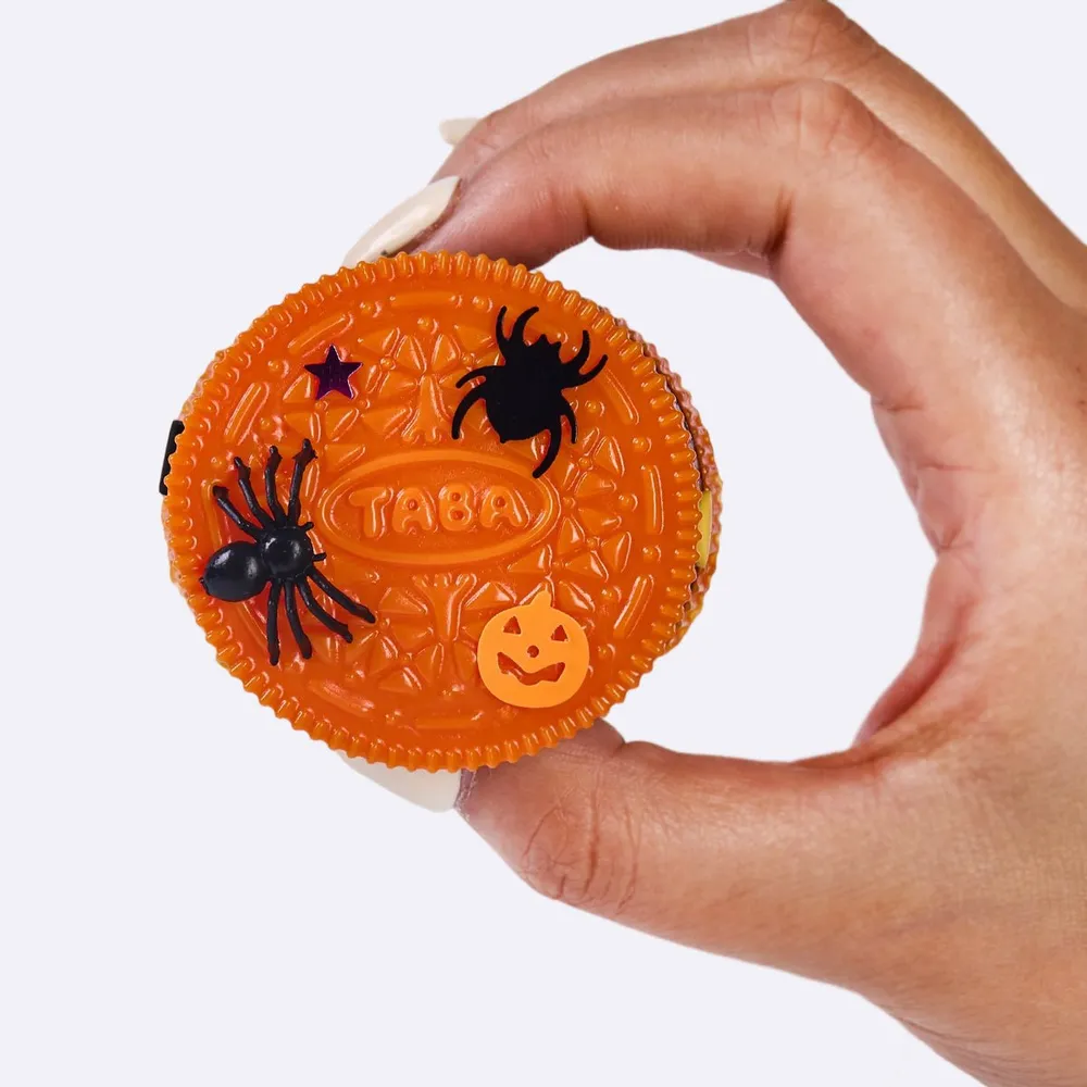 65g Orange-black Sandwich Cookie Taba Squishy — photo 5