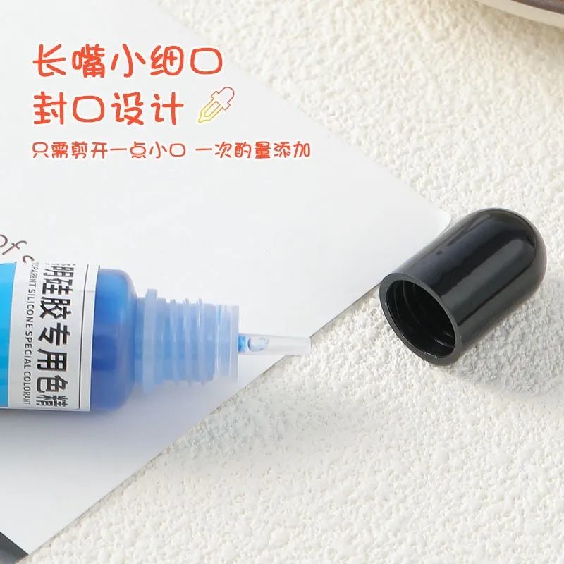 8 Colors Transparent Silicone Color Dye for Squishy Silicone-10g Each — photo 4