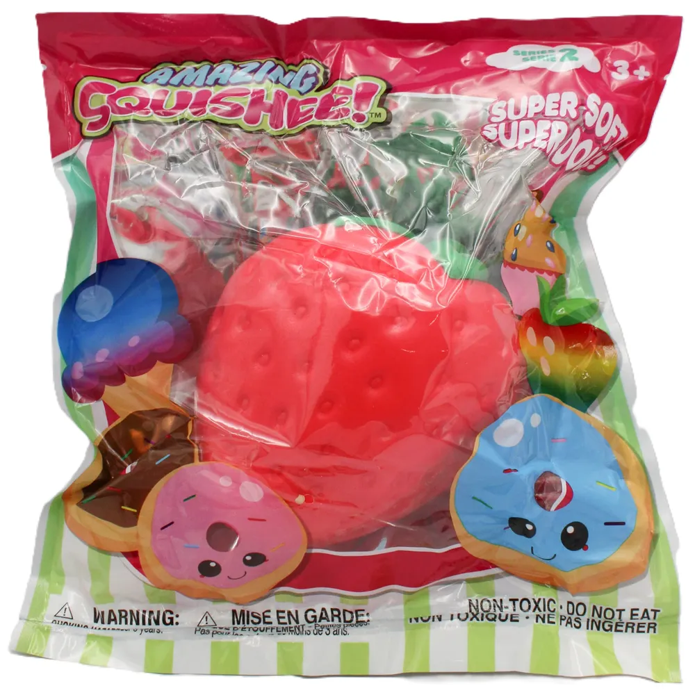 Amazing Squishee Series 2 Strawberry - Collectible Squishy Stress Toy