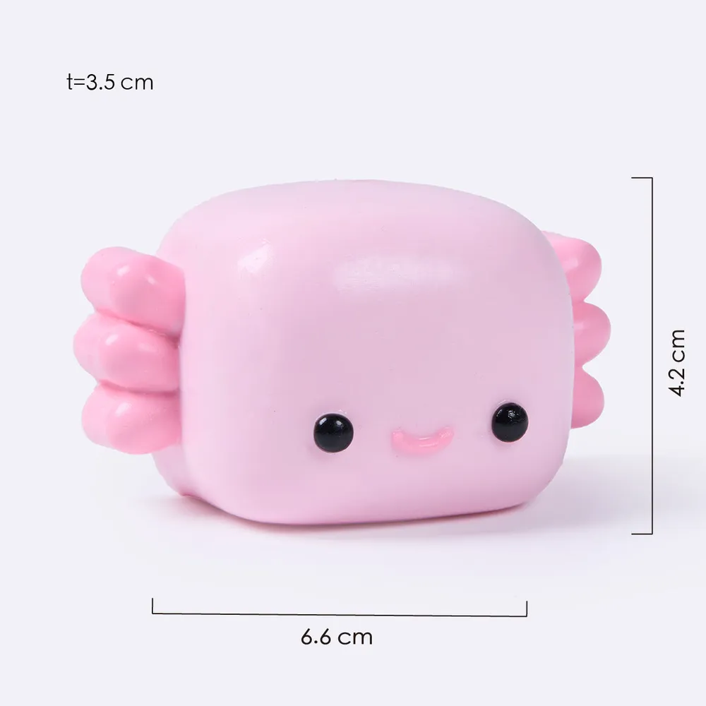 方形蝾螈	Axolotl Cube Taba Squishy — photo 2