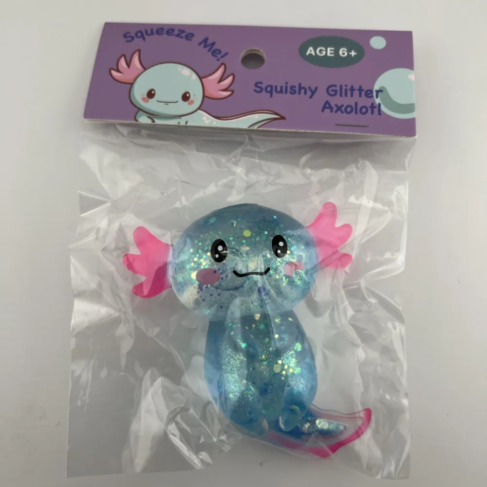 Axolotl Glitter Squishy Stress Relief Toy — photo 5