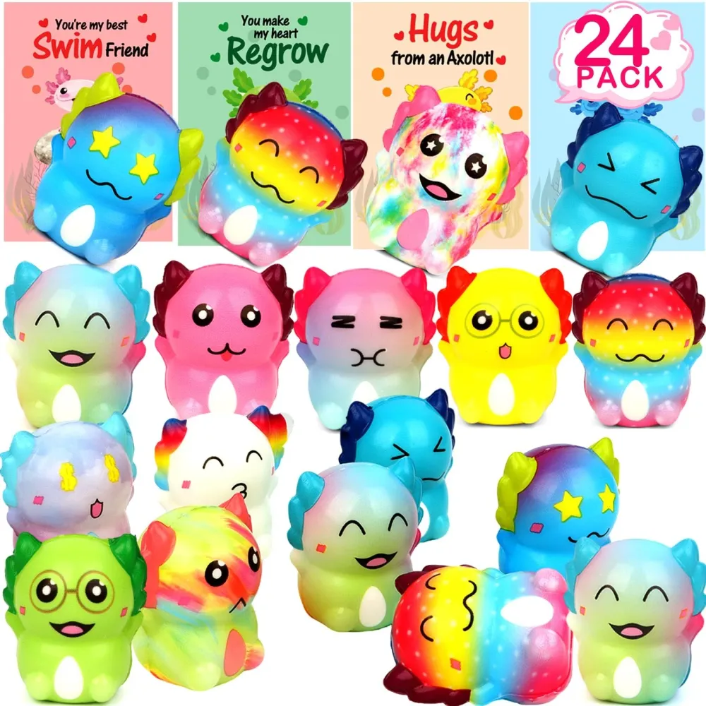 Axolotl Squeeze Toy Pack