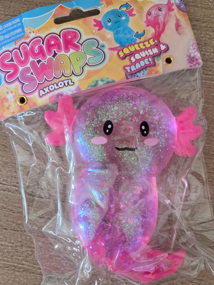 Axolotl Sugar Squishy Glitter Stress Ball — photo 4