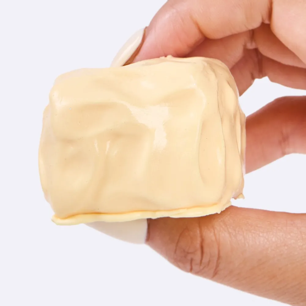 Beige Ice Cube Taba Squishy - Playdough Like — photo 4