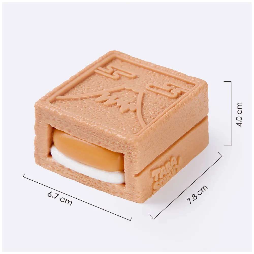 米色方形夹心饼干	Beige Square Sandwich Cookie Taba Squishy — photo 2