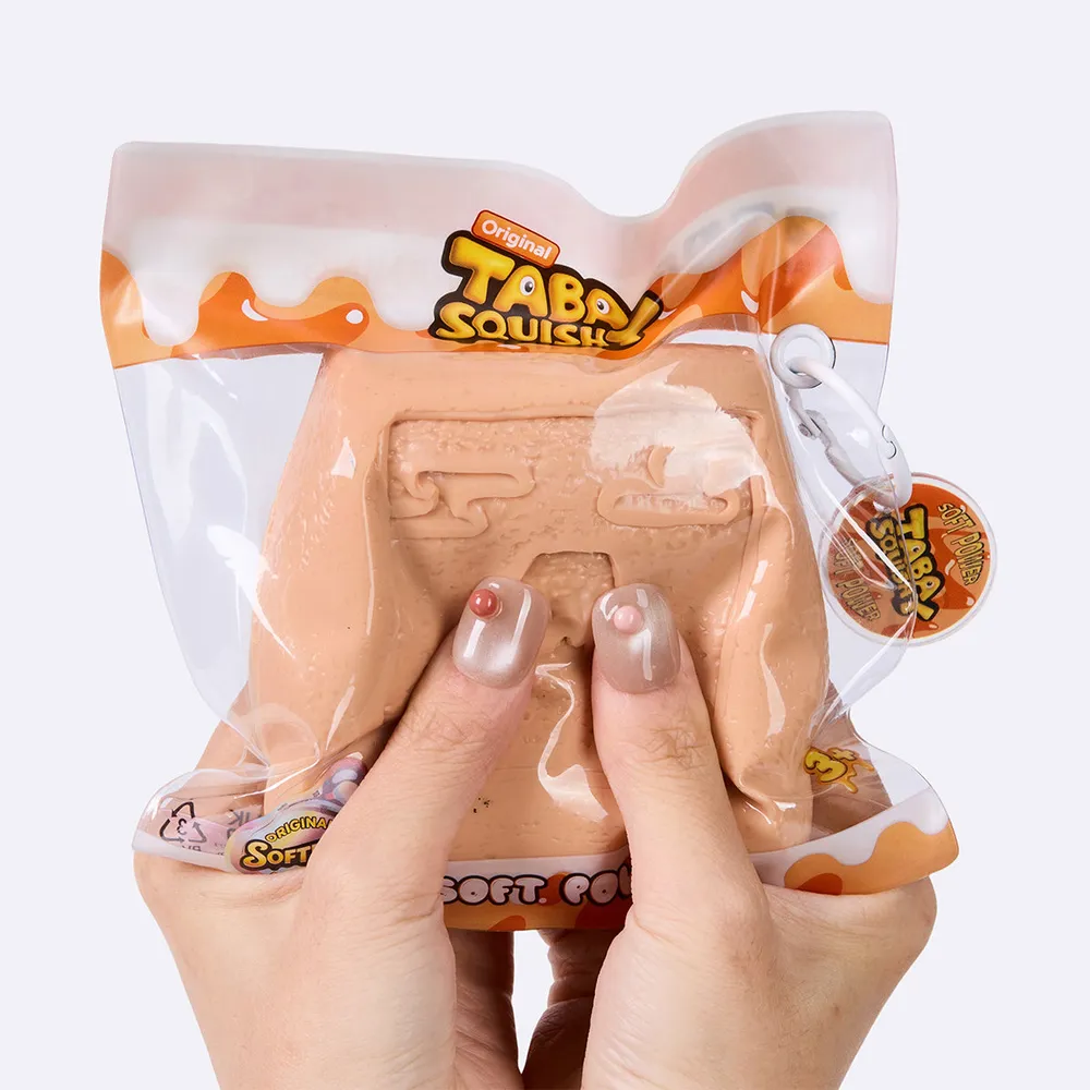 米色方形夹心饼干	Beige Square Sandwich Cookie Taba Squishy — photo 4