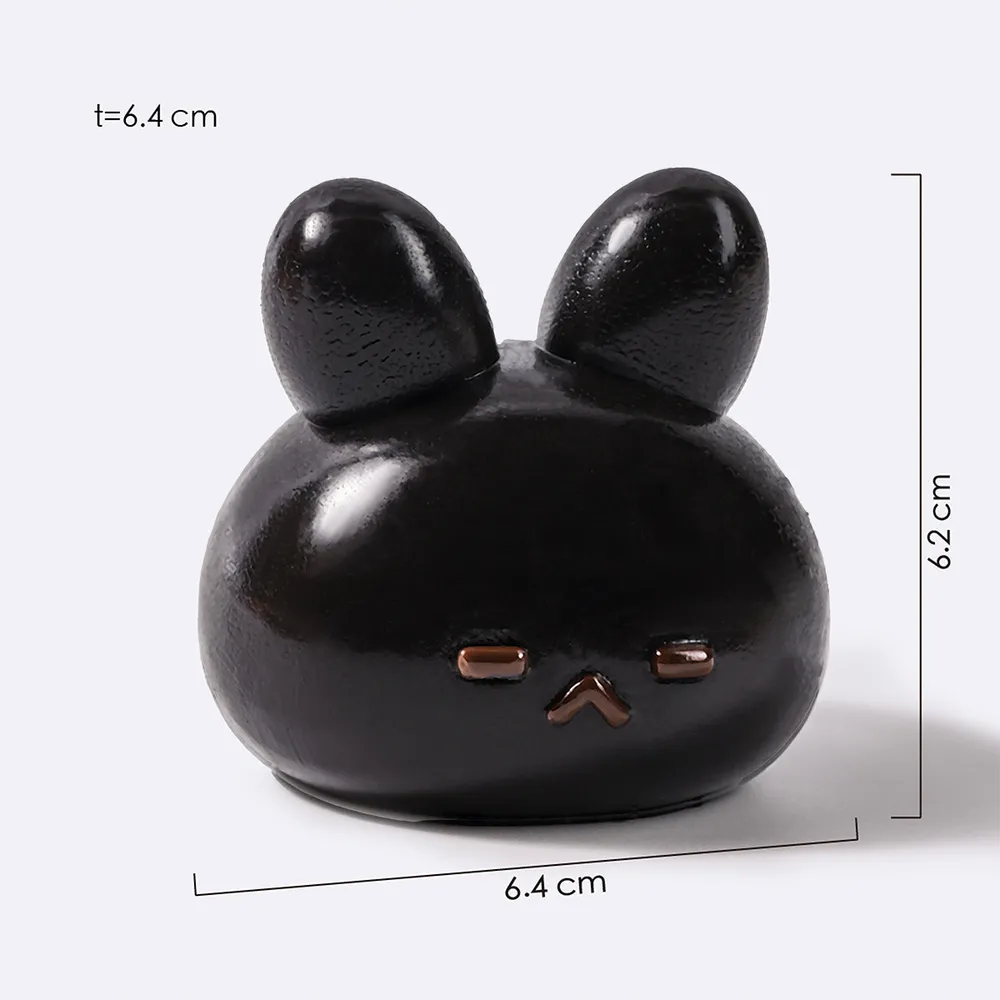 Black Bunny Mochi Taba Squishy — photo 2