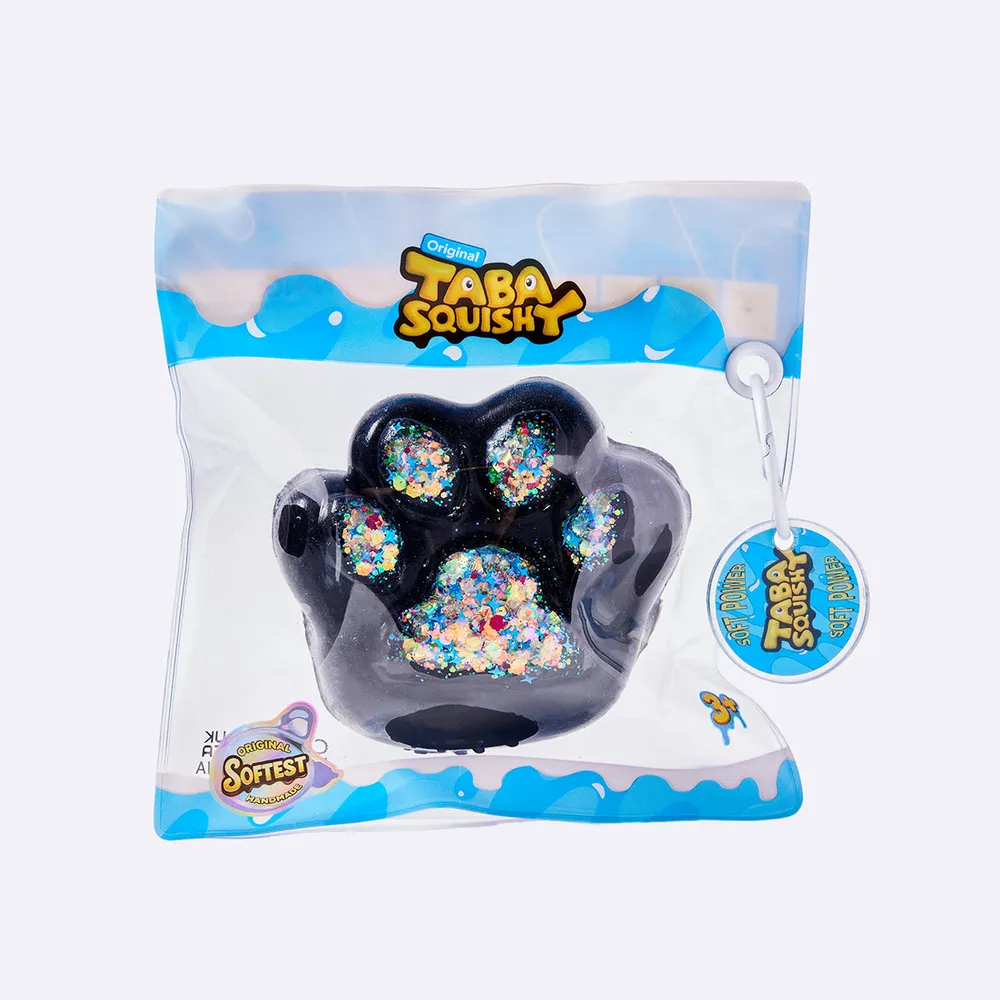 Black Rainbow Glitter Cat Paw — photo 3