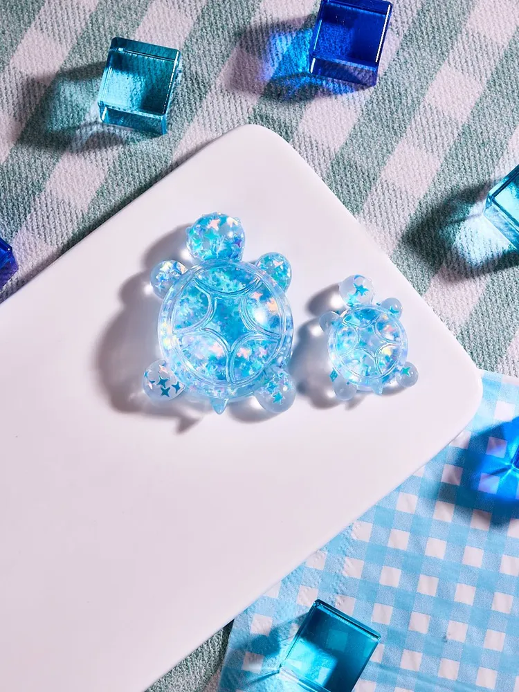 Blingbling Blue Cute Turtle Taba Squishy — photo 4