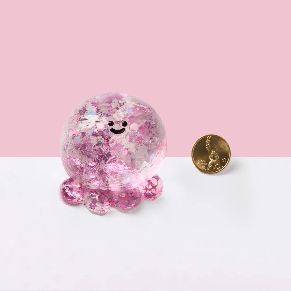 Blingbling Fuchsia Octopus Taba Squishy — photo 2