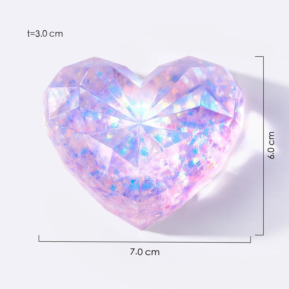 Blingbling Heart Crystal Taba Squishy — photo 2