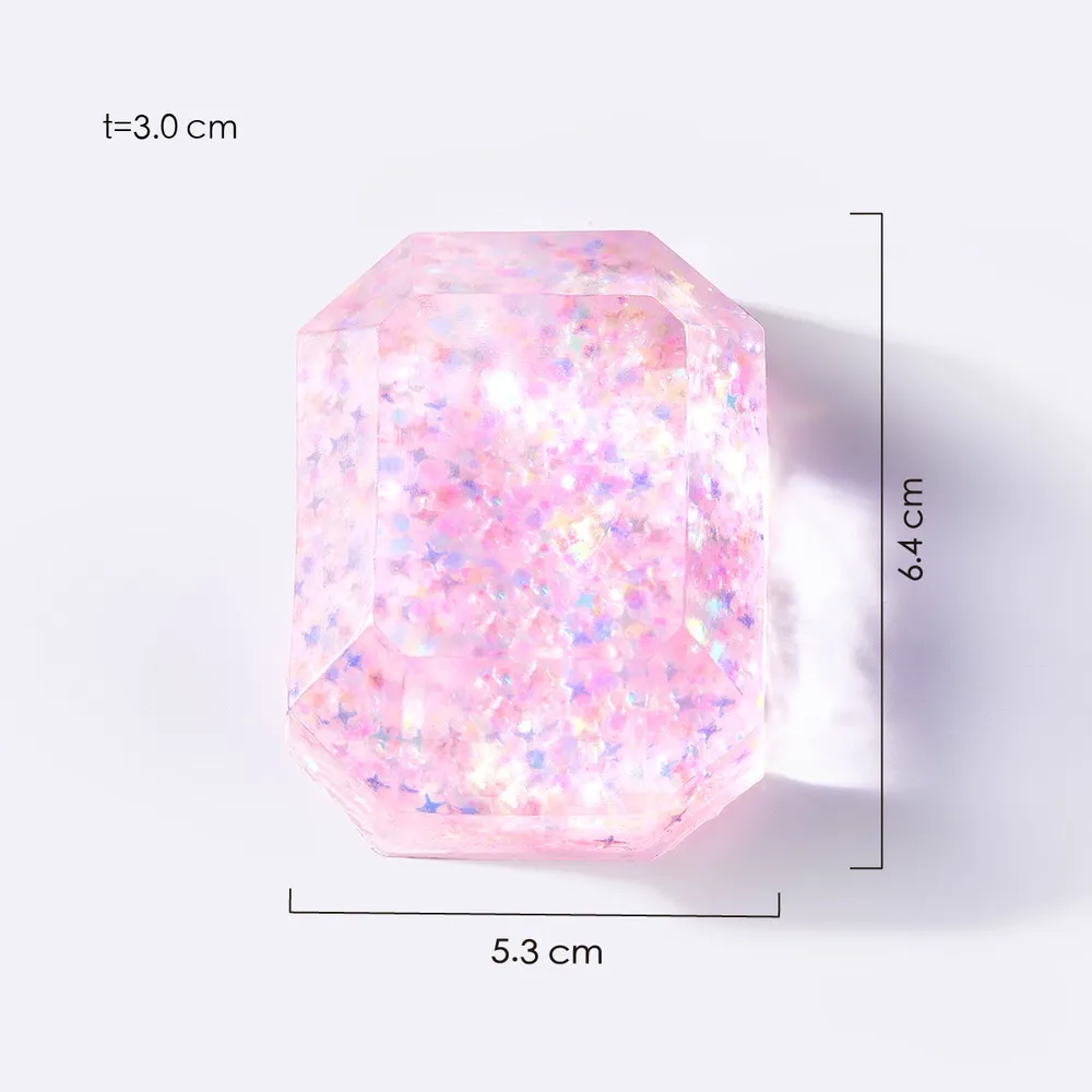 Blingbling Pink Crystal Taba Squishy — photo 2