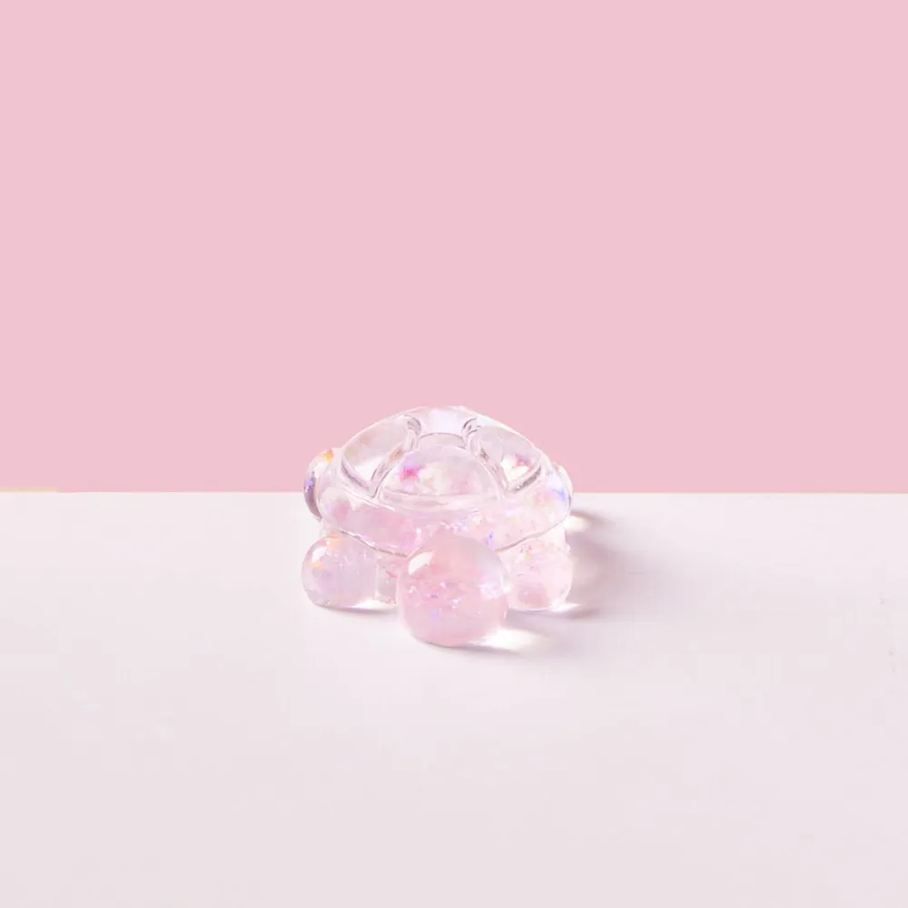 Blingbling Pink Cute Turtle Taba Squishy