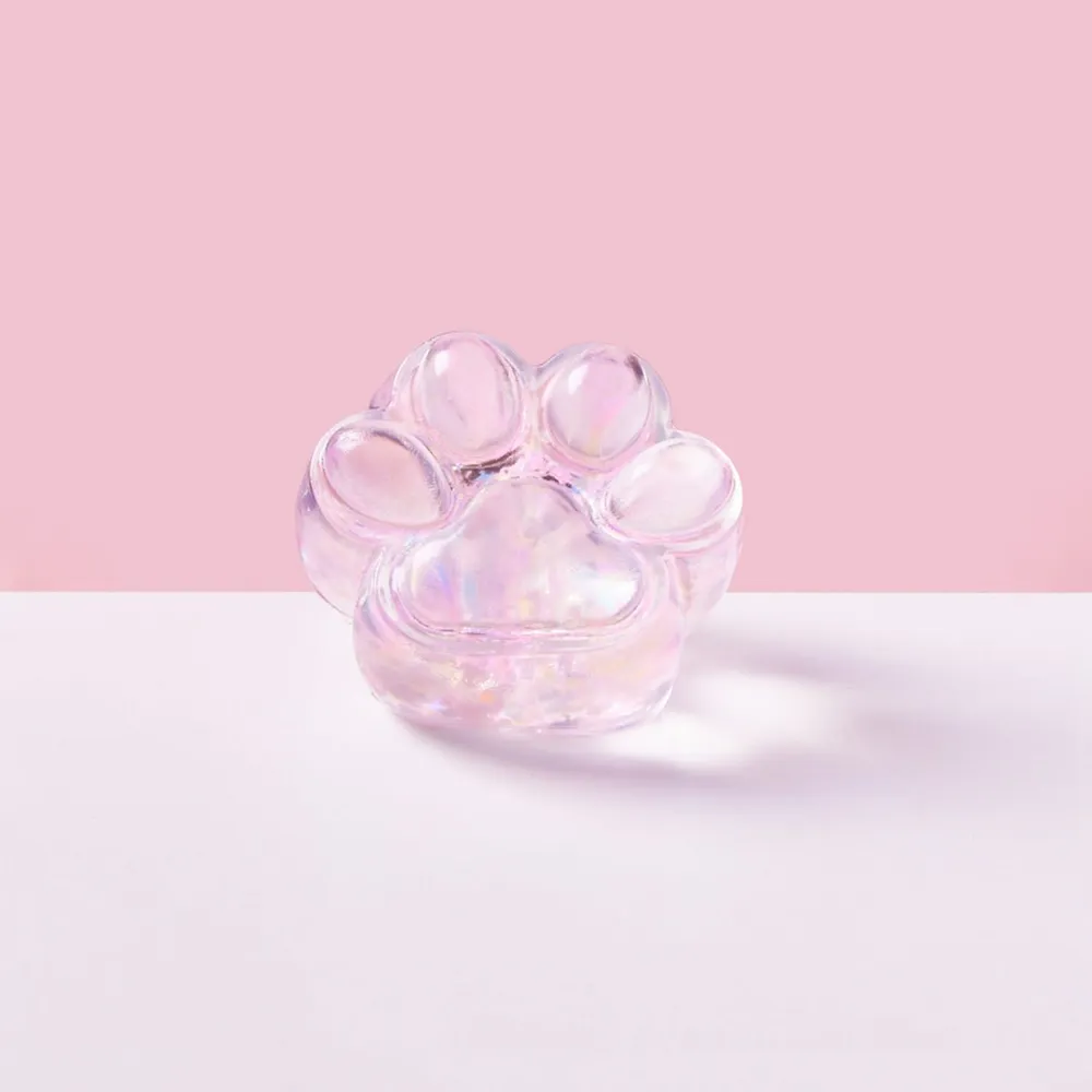 Blingbling Pink Paw Taba Squishy