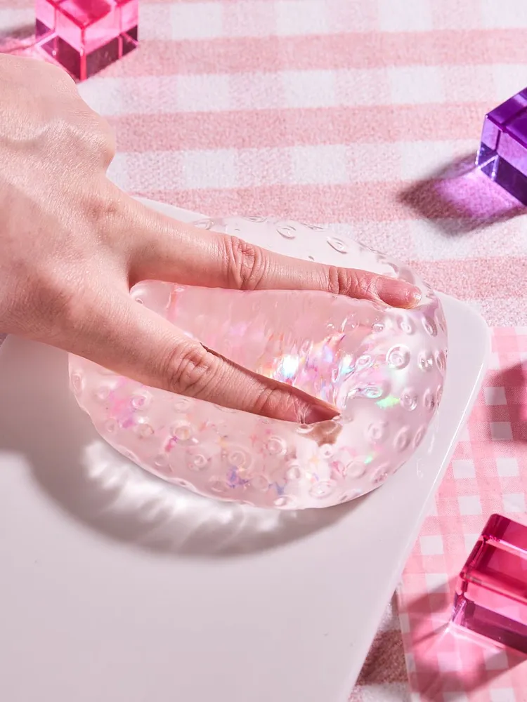 Blingbling Pink Strawberry Taba Squishy — photo 4
