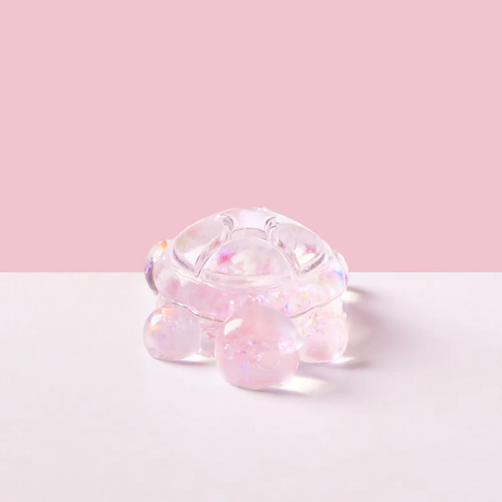 Blingbling Pink Turtle Taba Squishy