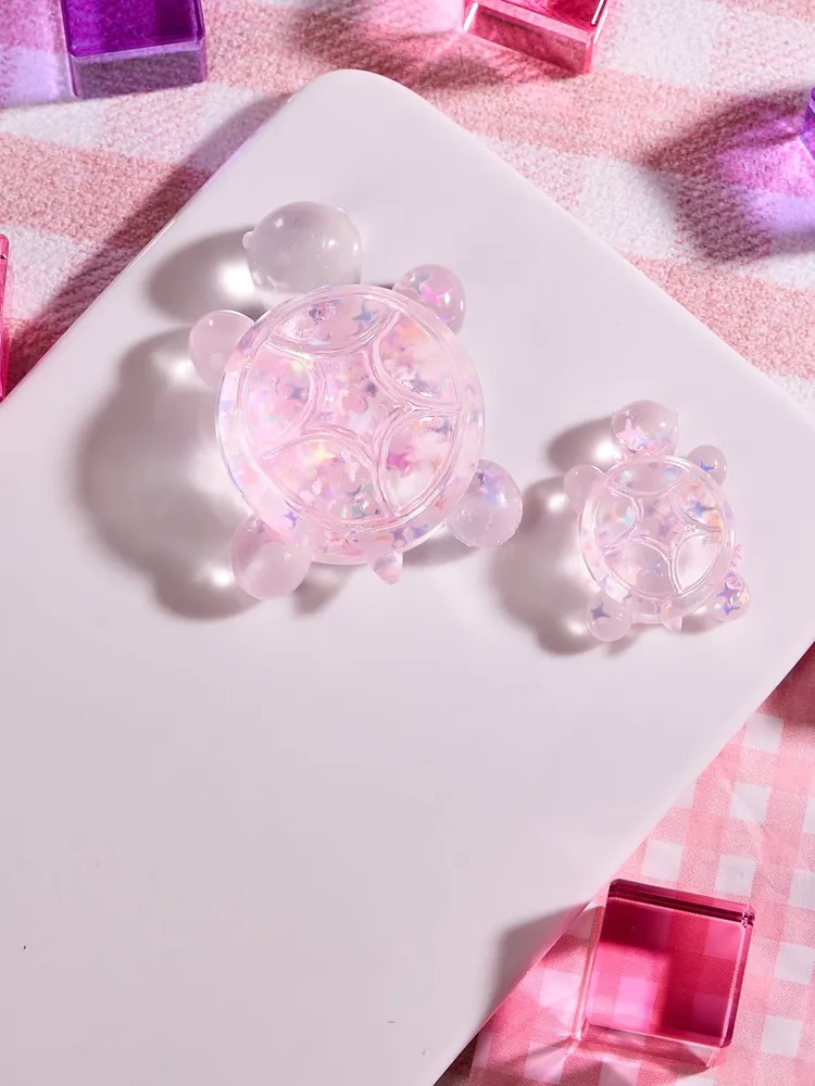 Blingbling Pink Turtle Taba Squishy — photo 3