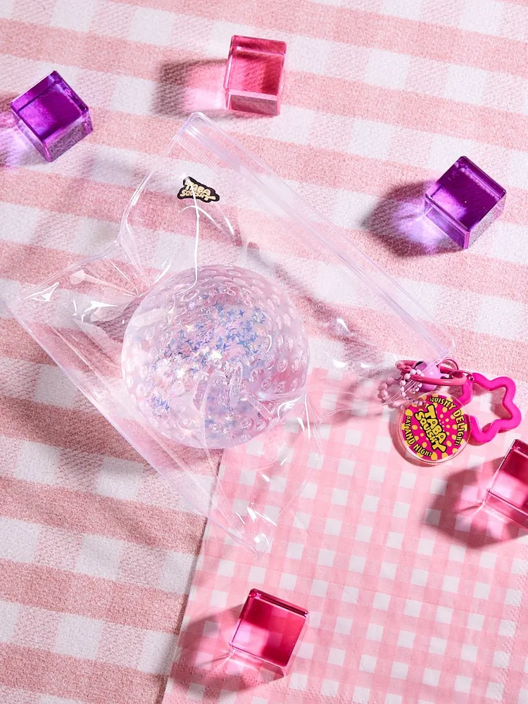 Blingbling Purple Strawberry Taba Squishy — photo 2