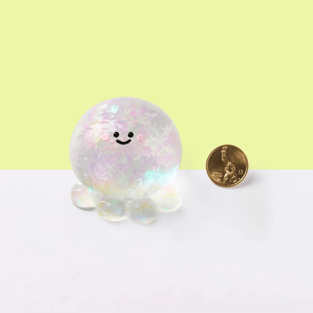 Blingbling Transparent-colorful Octopus Taba Squishy — photo 2