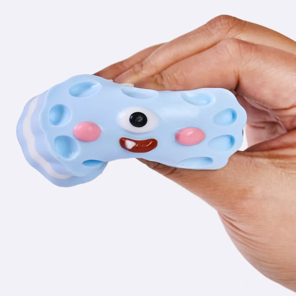 Blue Cute Monster Sandwich Cookie Taba Squishy — photo 2