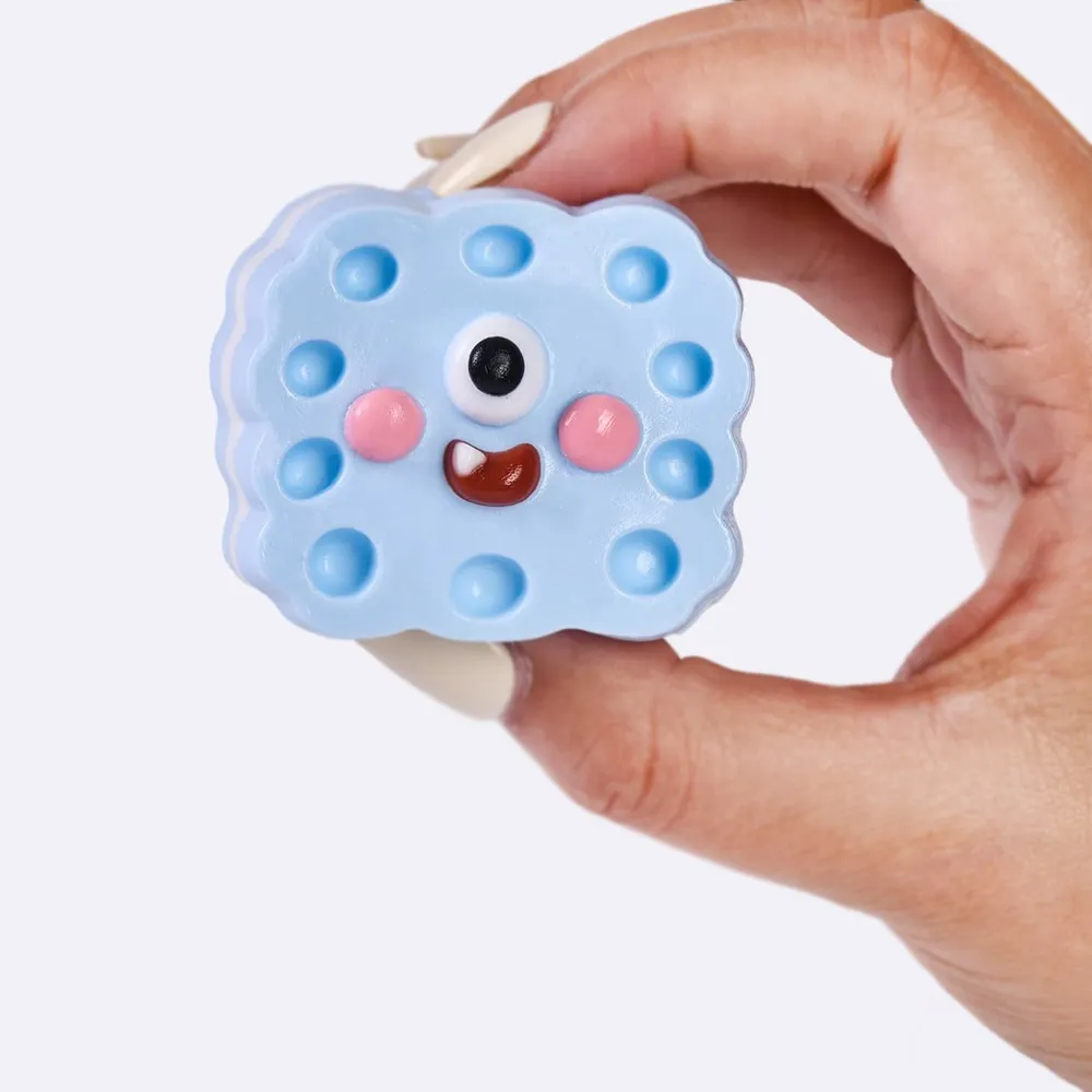 Blue Cute Monster Sandwich Cookie Taba Squishy — photo 4