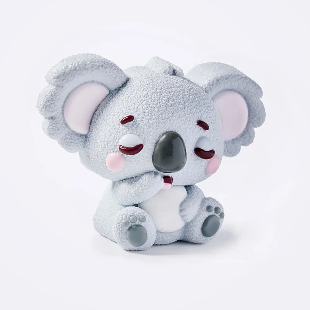 Blue-Gray Yawning Koala Squishy