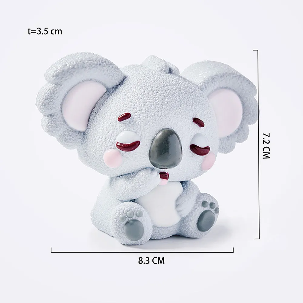 Blue-Gray Yawning Koala Squishy — photo 2
