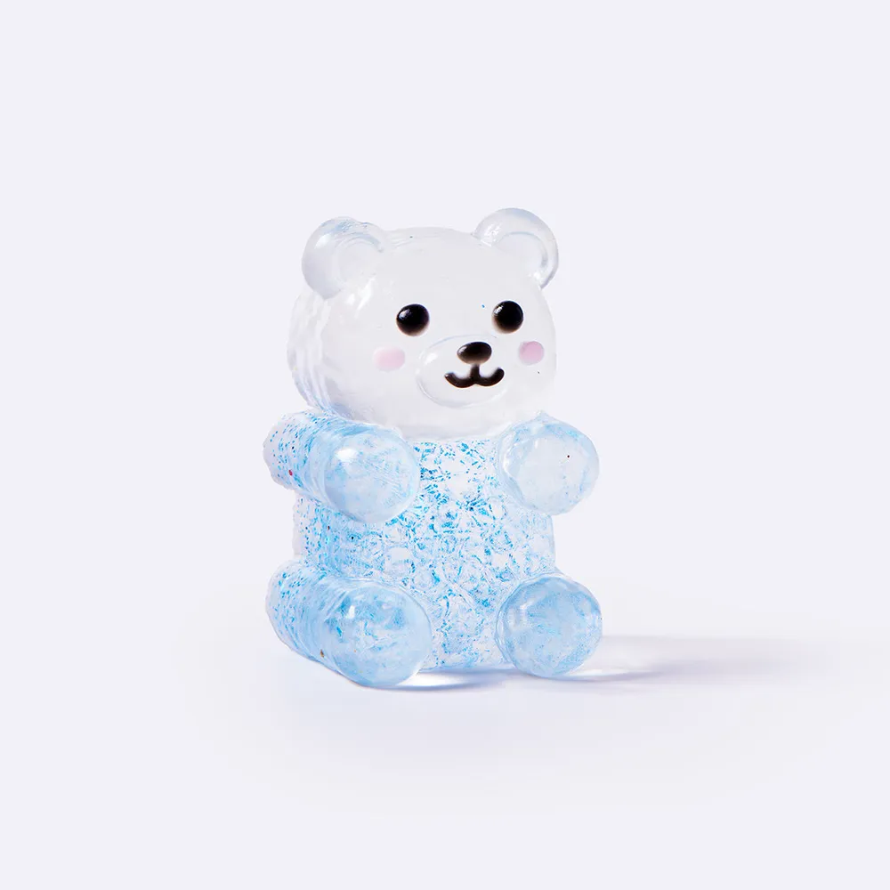 Blue Sparkle Mini Bear Taba Squishy