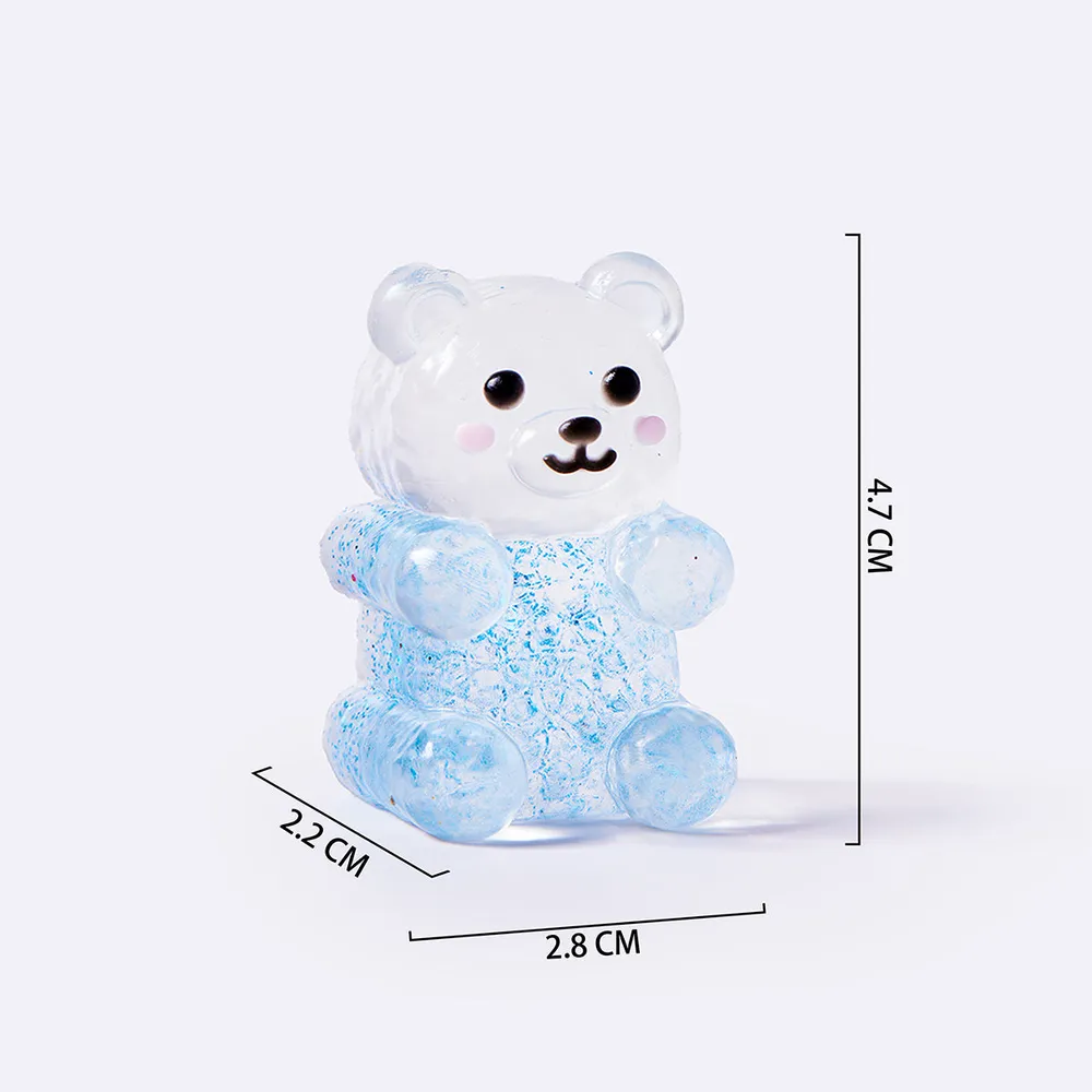 Blue Sparkle Mini Bear Taba Squishy — photo 2
