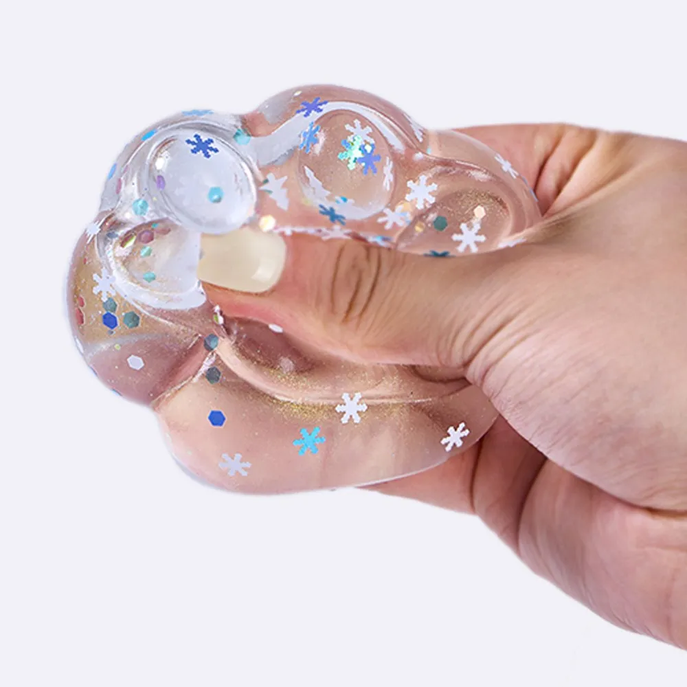 Blue Sprinkle Clear Paw Taba Squishy — photo 3