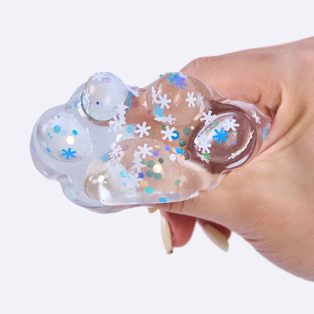 Blue Sprinkle Clear Paw Taba Squishy — photo 4