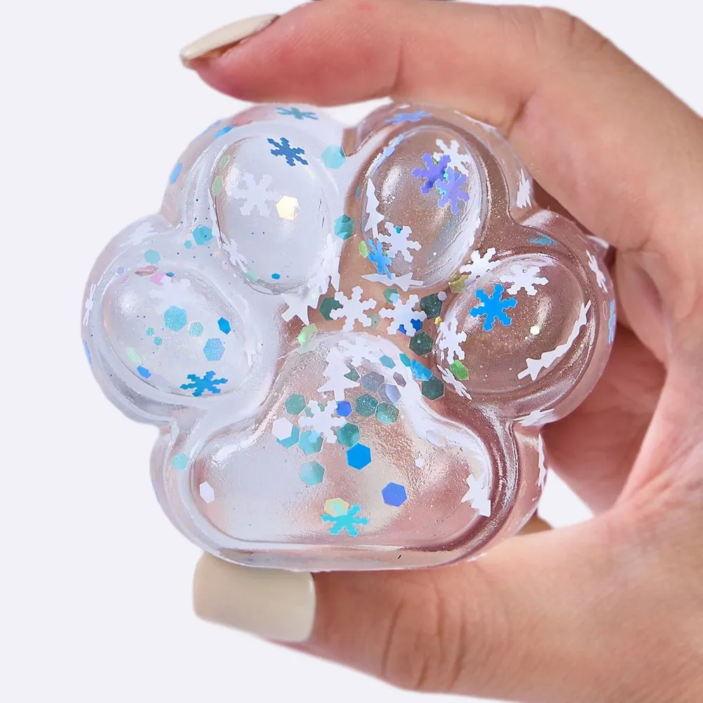 Blue Sprinkle Clear Paw Taba Squishy — photo 5