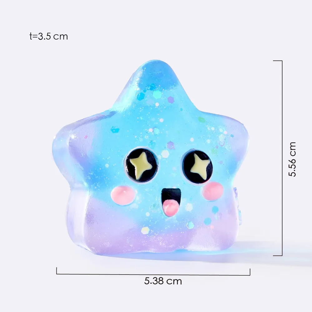 Blue Surprised Star Taba Squishy — photo 2
