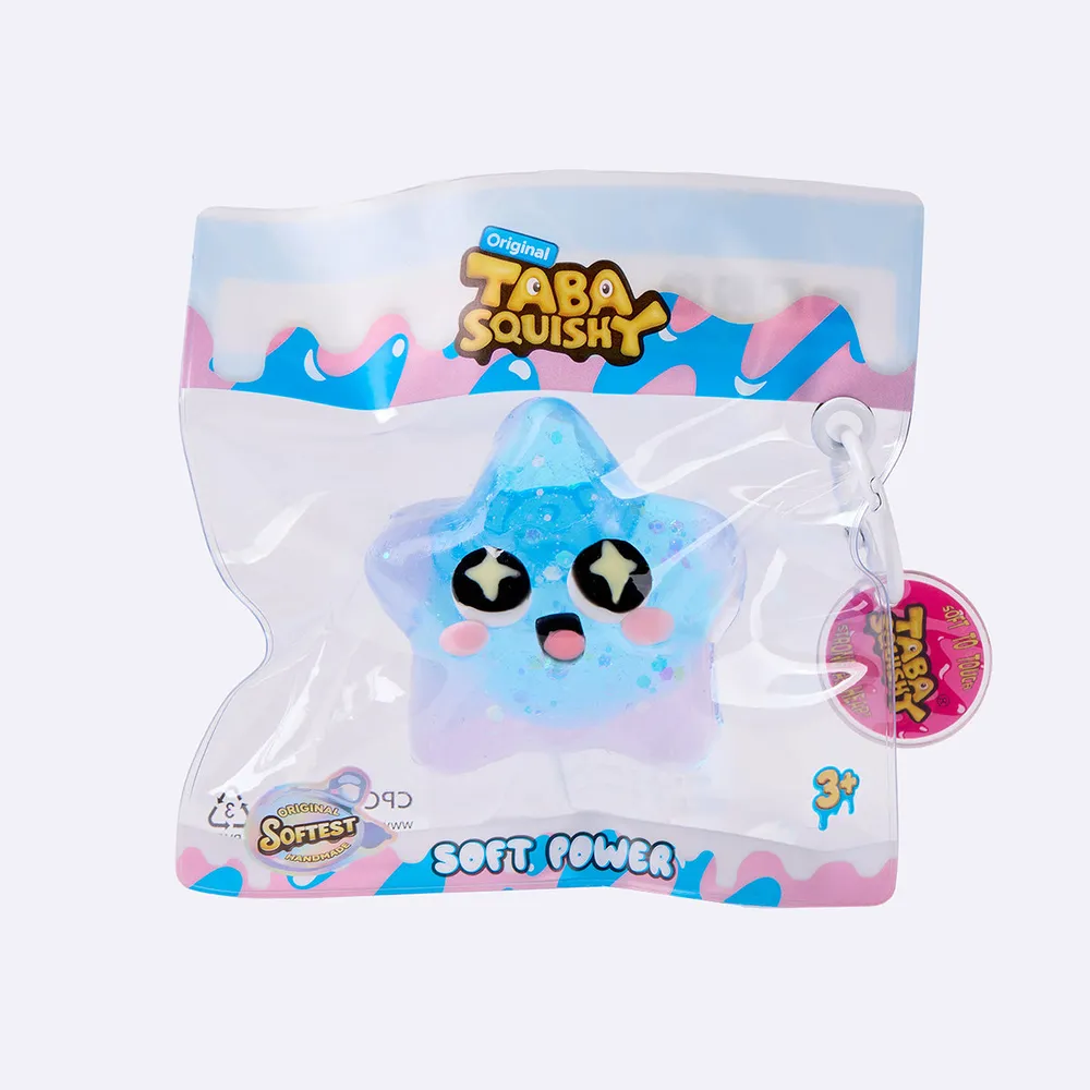 Blue Surprised Star Taba Squishy — photo 3
