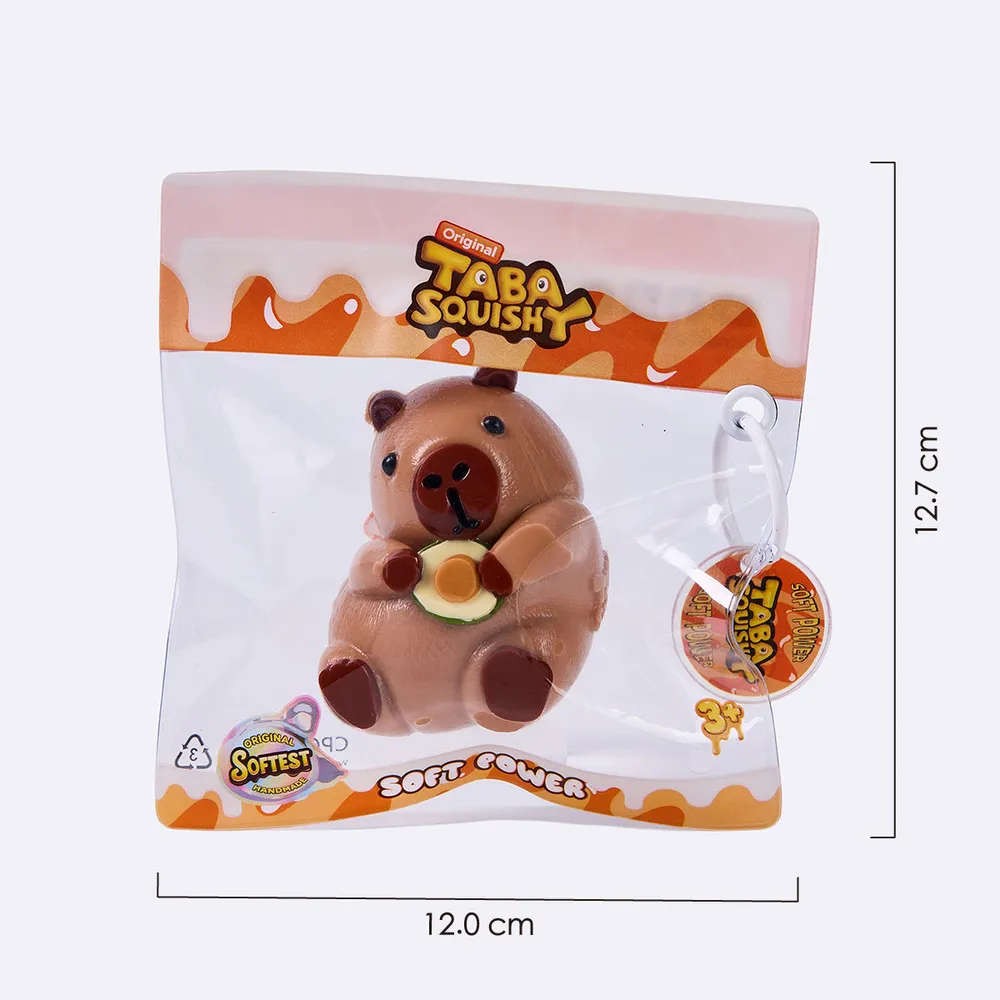 棕色怀抱牛油果卡皮巴拉	Brown Avocado Hug Capybara Taba Squishy — photo 6