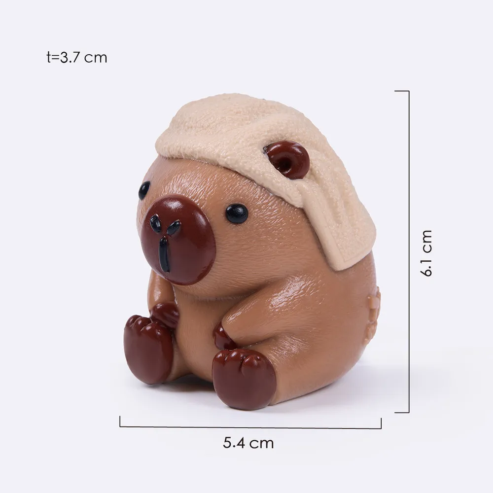棕色头巾卡皮巴拉	Brown Bandana Capybara Taba Squishy — photo 2