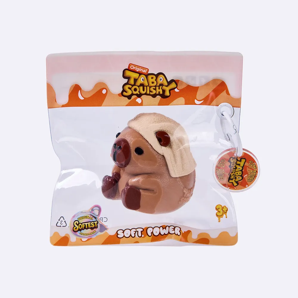 棕色头巾卡皮巴拉	Brown Bandana Capybara Taba Squishy — photo 3