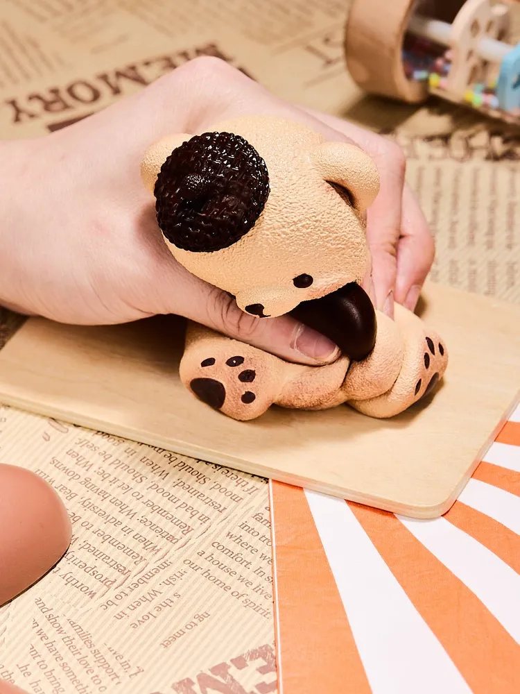 Brown Heart Bear Taba Squishy — photo 5