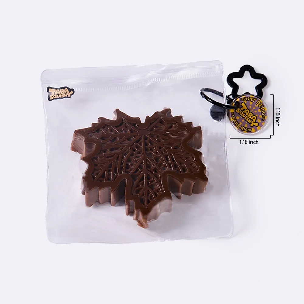 Brown Maple Leaf Taba Squishy — photo 6