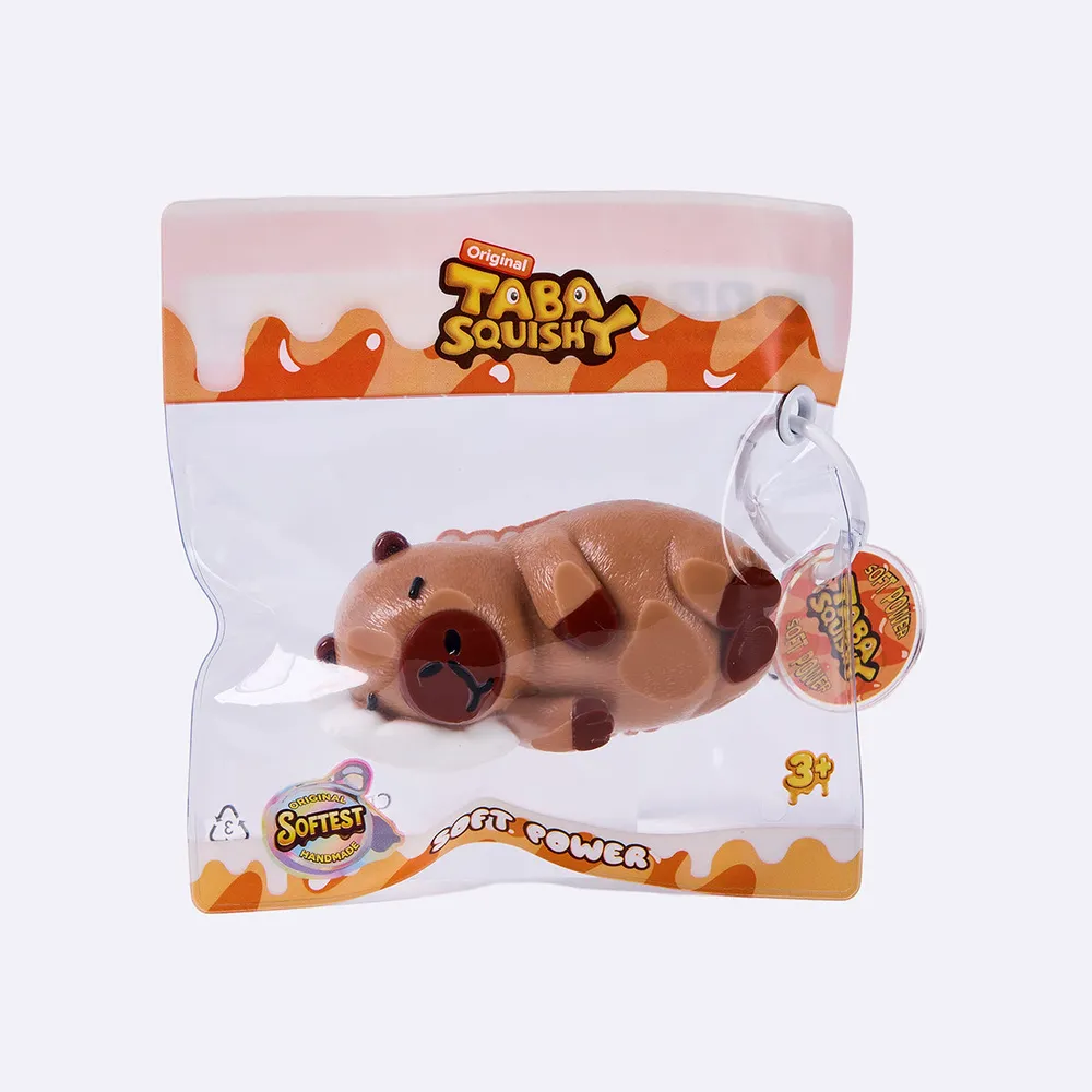 棕色侧躺卡皮巴拉	Brown Side-Lying Capybara Taba Squishy — photo 3