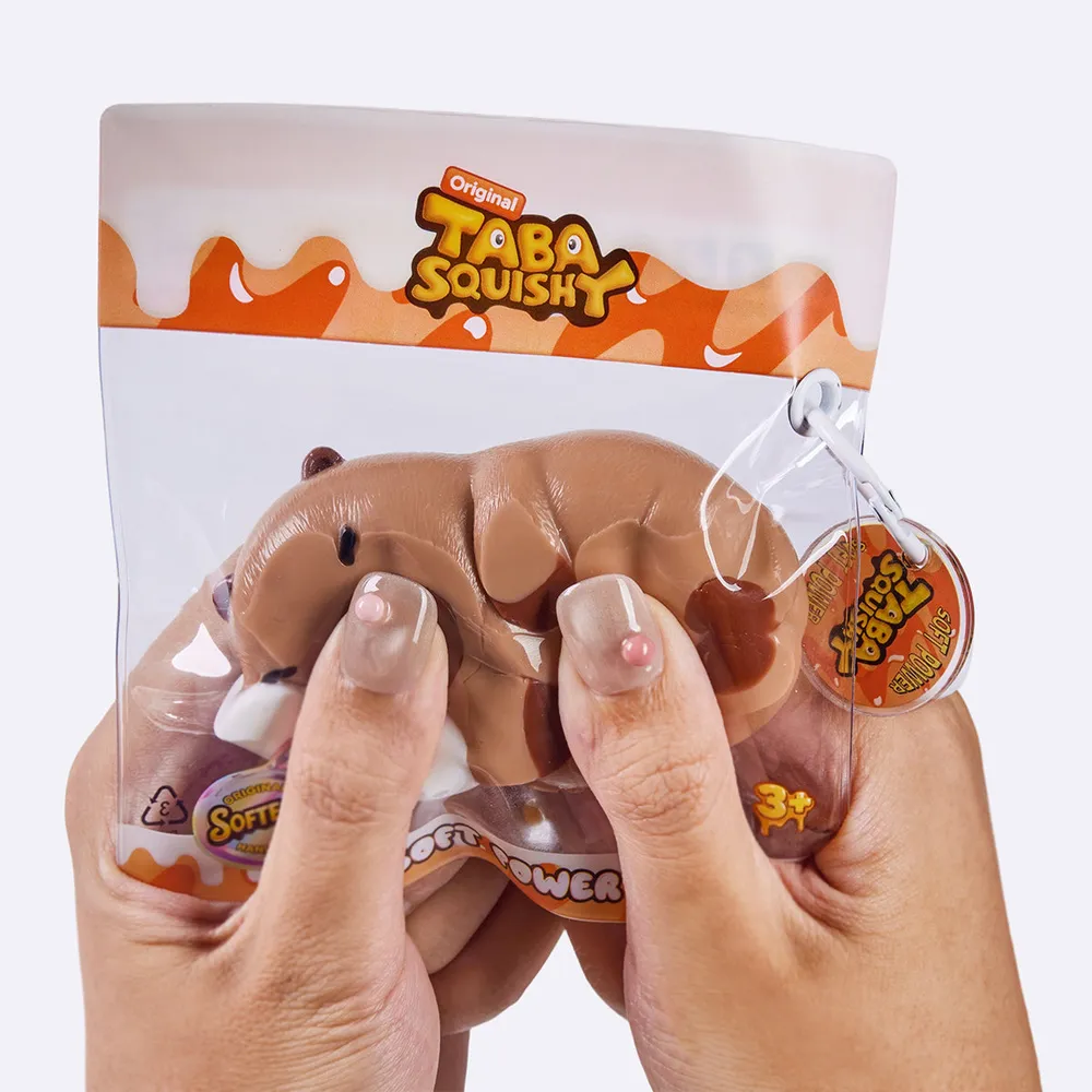 棕色侧躺卡皮巴拉	Brown Side-Lying Capybara Taba Squishy — photo 4